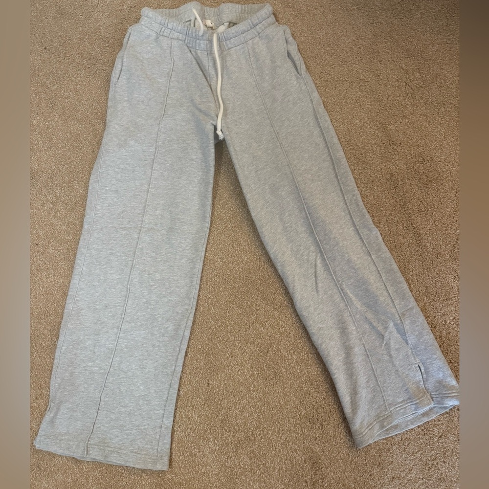 Aerie Gray Wide Leg Pants
